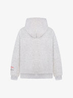 Detachable Hair Clip Decoration Zip Up Hoodie