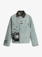 Vintage Washed Distressed Barn Work Jacket - 2582