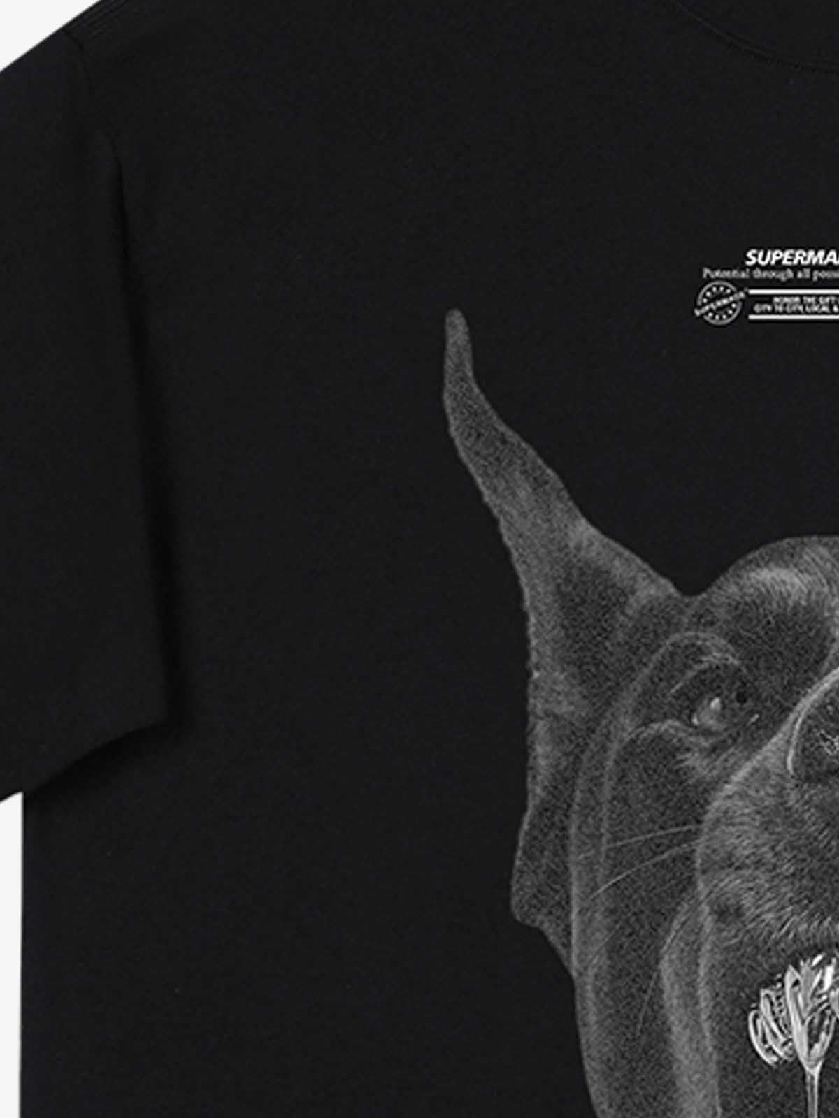 Snarling Doberman Graphic T-Shirt