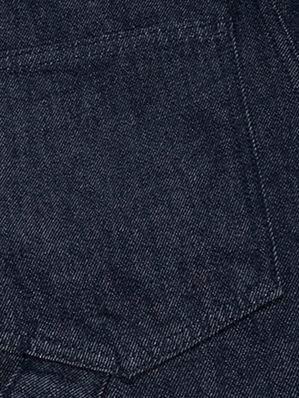 Pleated Panel Patchwork Denim Shorts