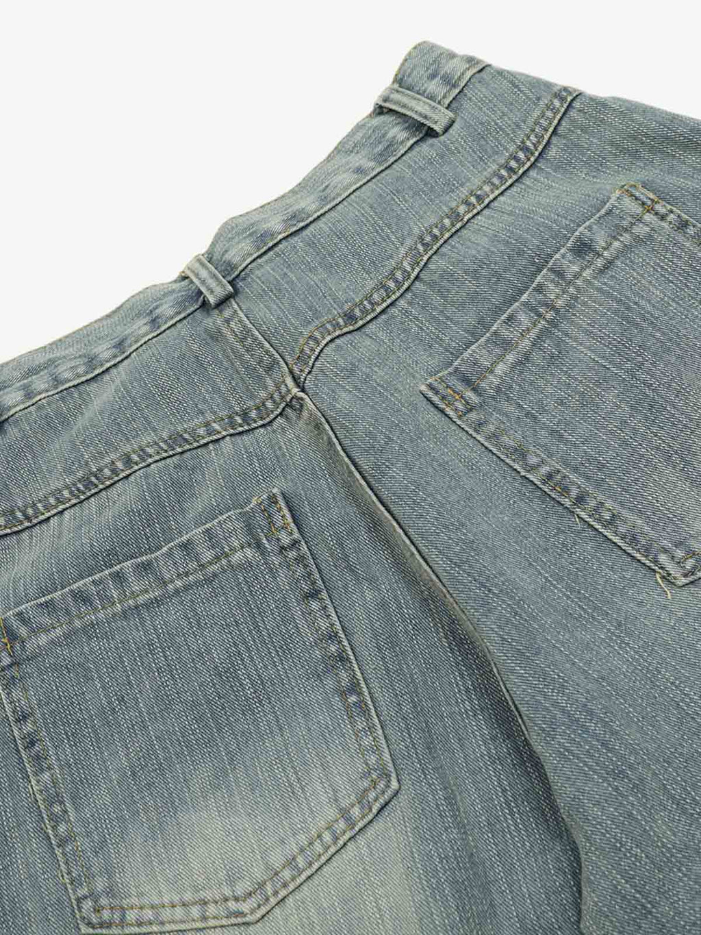 Washed Slub Machete Dye Jeans