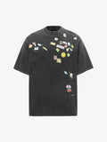 Vintage Gaming Sticker Style Motif Oversized T-Shirt