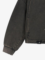Vintage Washed Snake Staff Graphic Hoodie