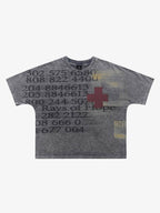 Vintage Washed Number Graphic T-Shirt