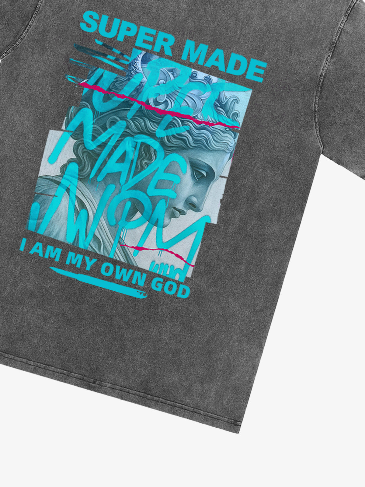 precipice Blue Art Graffiti Pattern T-Shirt