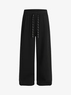 Drawstring Wide Leg Relaxed Sweatpants