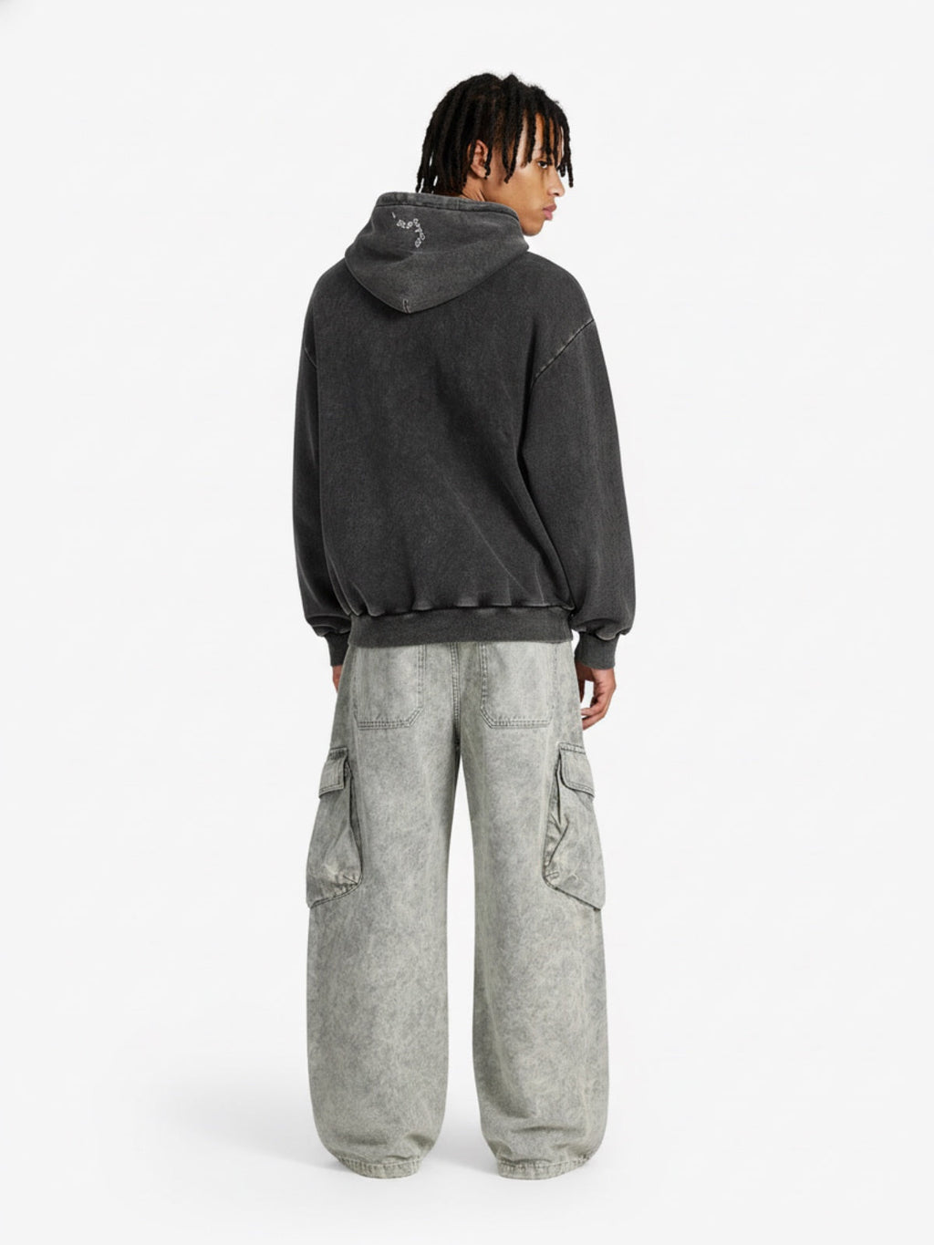 Vintage Washed Multi-Pocket Barrel Jeans