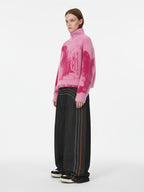 Street Subculture Angel Jacquard Cardigan Sweater