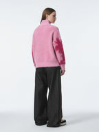 Street Subculture Angel Jacquard Cardigan Sweater