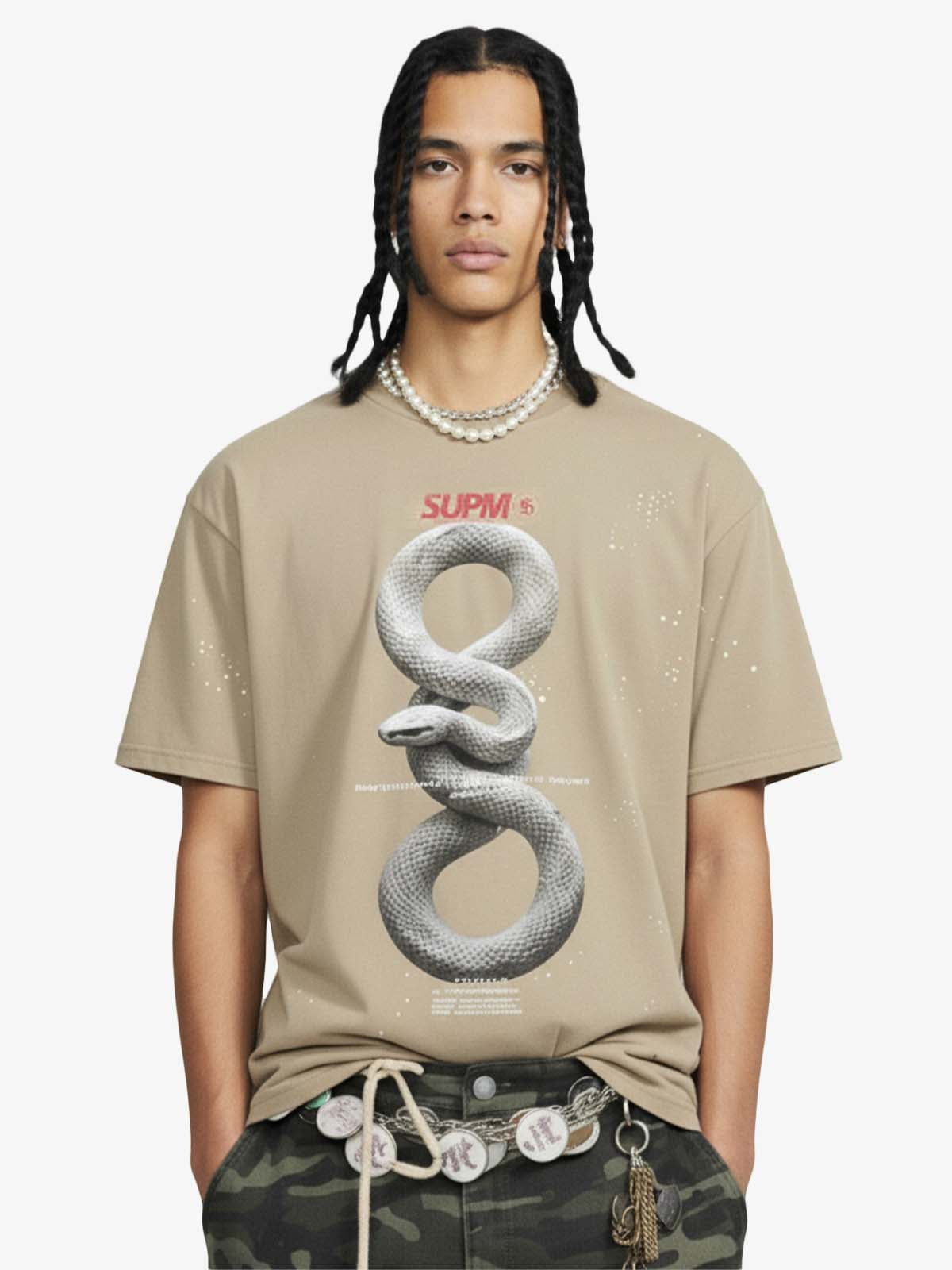 Realistic Snake Graphic T-Shirt