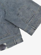 Washed Waistband Hem Jorts