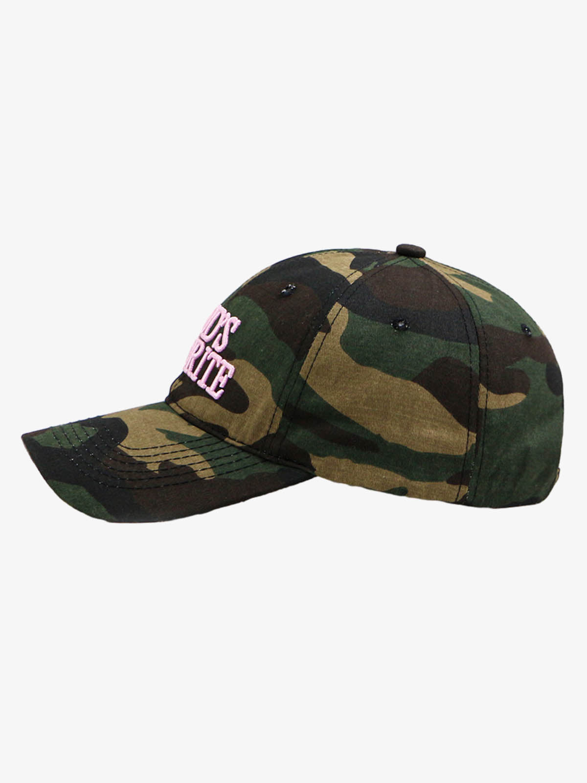 Classic Camo “God’s Favorite” Embroidery Curved Brim Baseball Cap