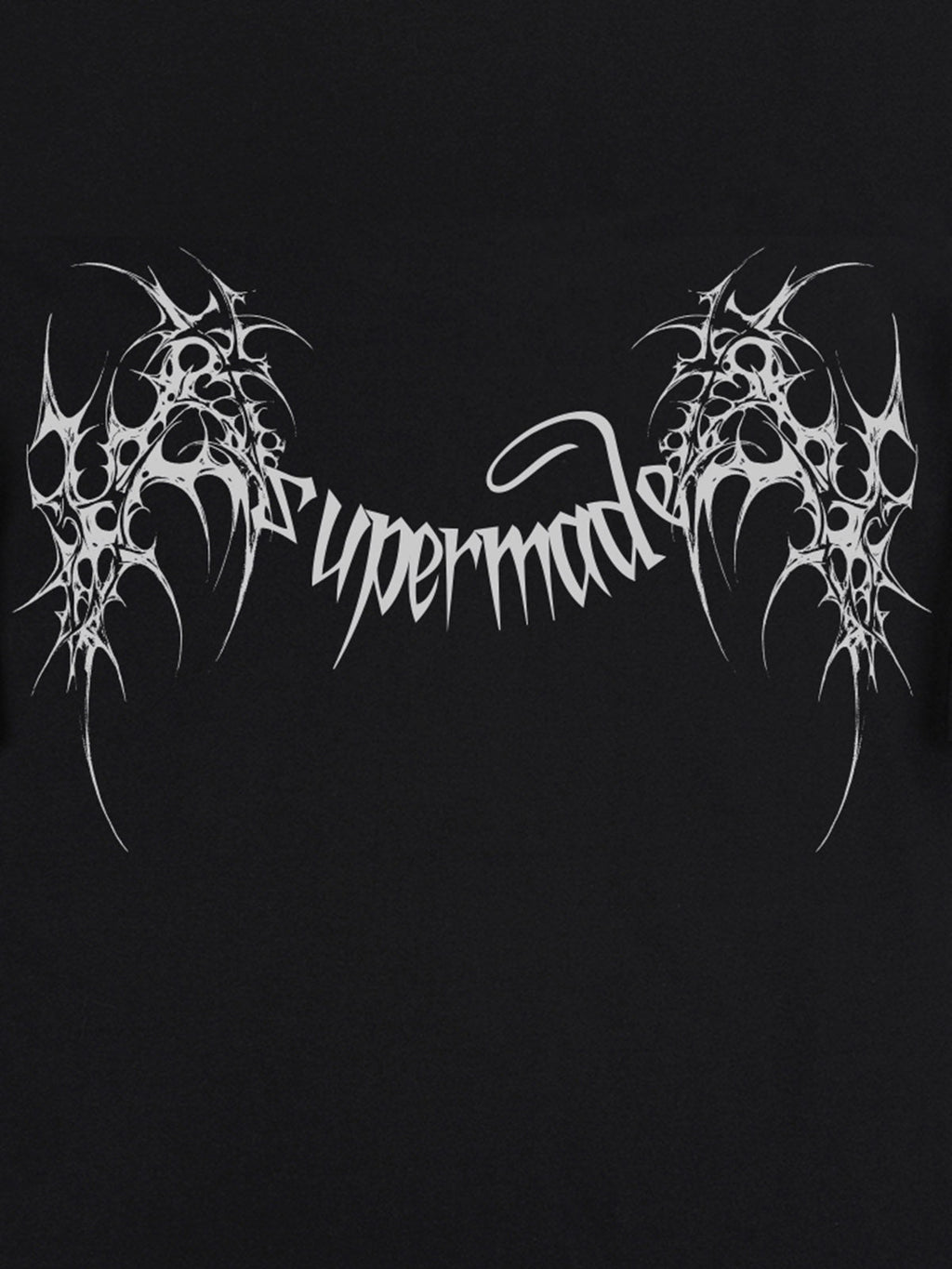 SUPM Gothic Sharp Letter Graphic T-Shirt