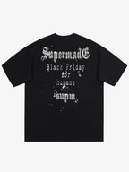 Gothic Skull Spiderweb Graphic T-Shirt