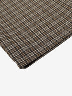 Vintage Plaid Pleated Wide Leg Pants
