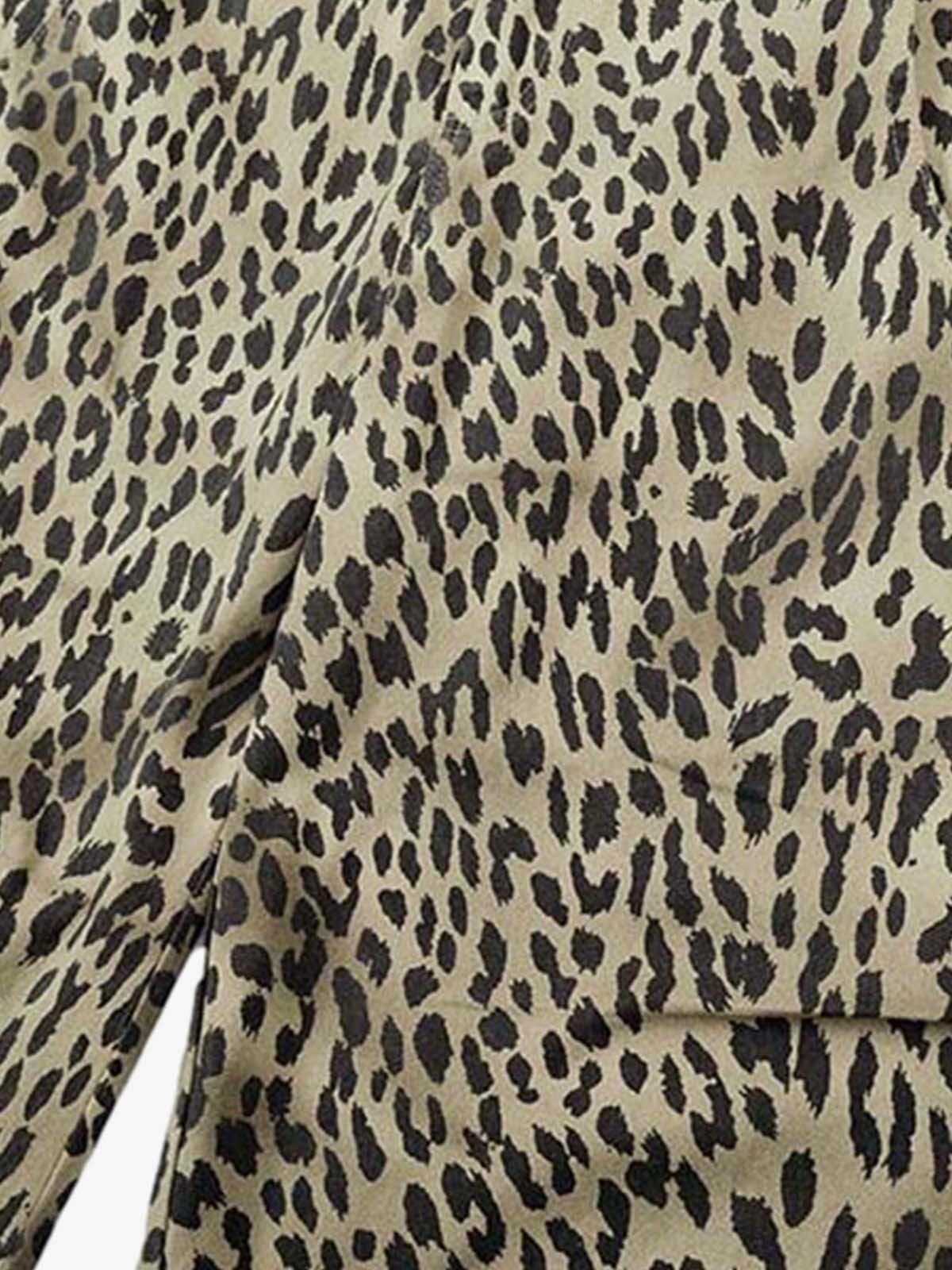 Leopard Print Wide Leg Jorts