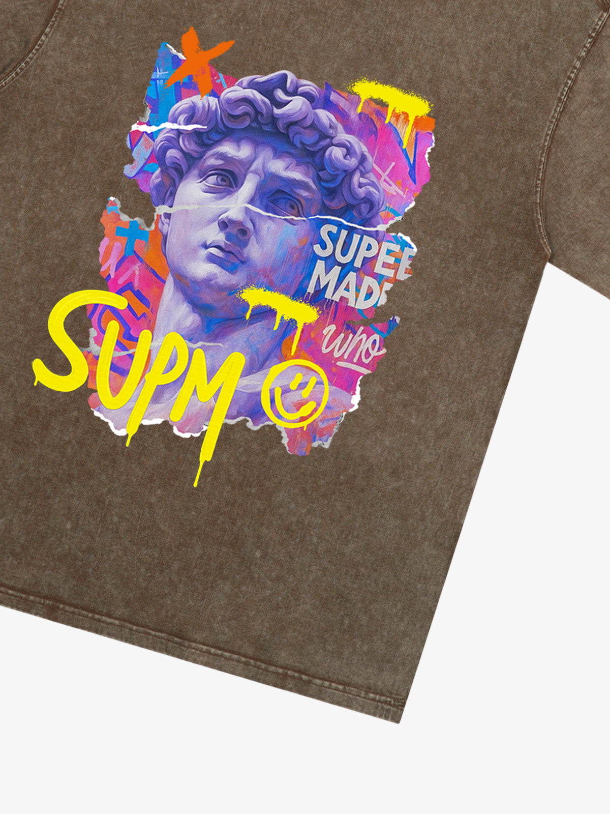 David Sculpture Vibrant Graffiti Art T-Shirt