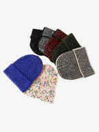 Rhinestone Embellished Ribbed Knit Beanie Hat