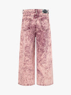 Purple Tie-Dye Finish Acid Wash Jeans