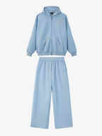 precipice Pearl Embellished Zip Up Set - 2596