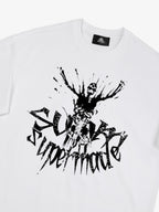 Gothic Skull Distressed Letter T-Shirt