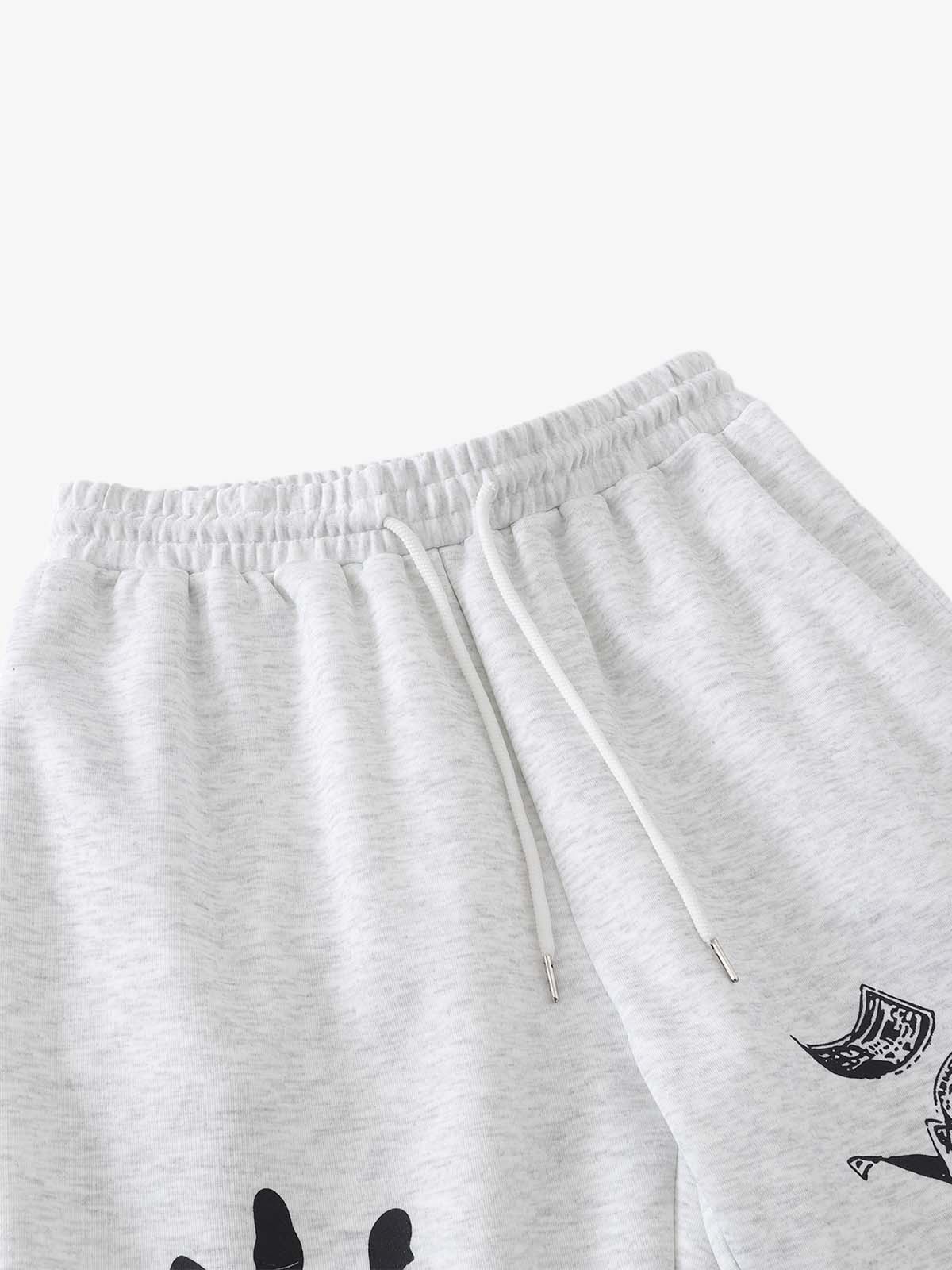 Dark Graphic Print Sweatpants