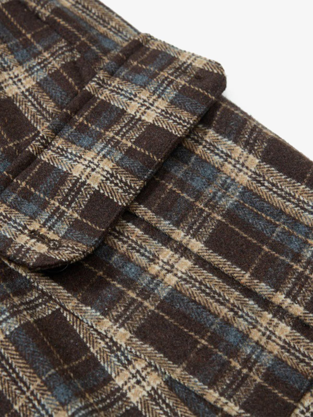 Vintage Plaid Pleated Multi-Pocket Cargo Casual Pants - 2524