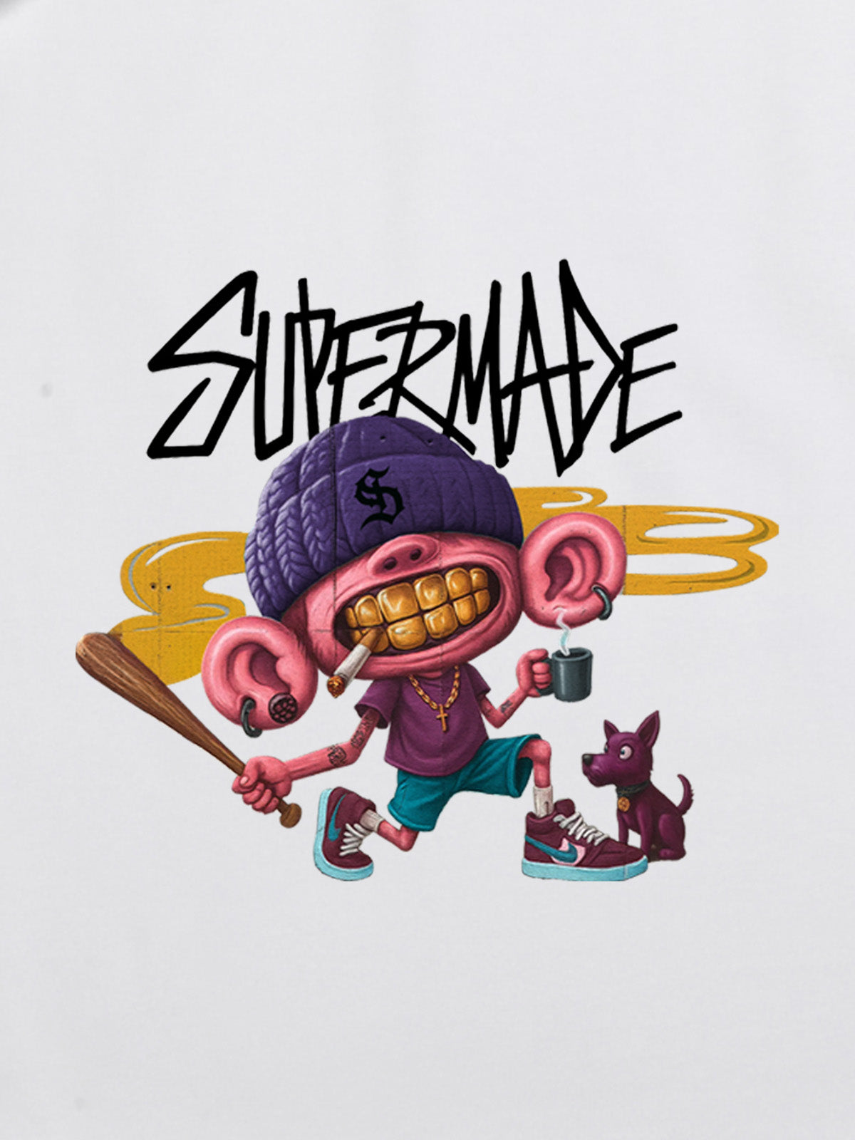 Theprecipice Cartoon Graffiti Trendy Weird Kid T-Shirt