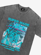 precipice Blue Art Graffiti Pattern T-Shirt