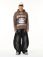 Distressed Thorn Destruction Painting Hoodie