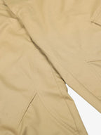 Pleated Utility Pocket Wide Leg Cropped Cargo Pants