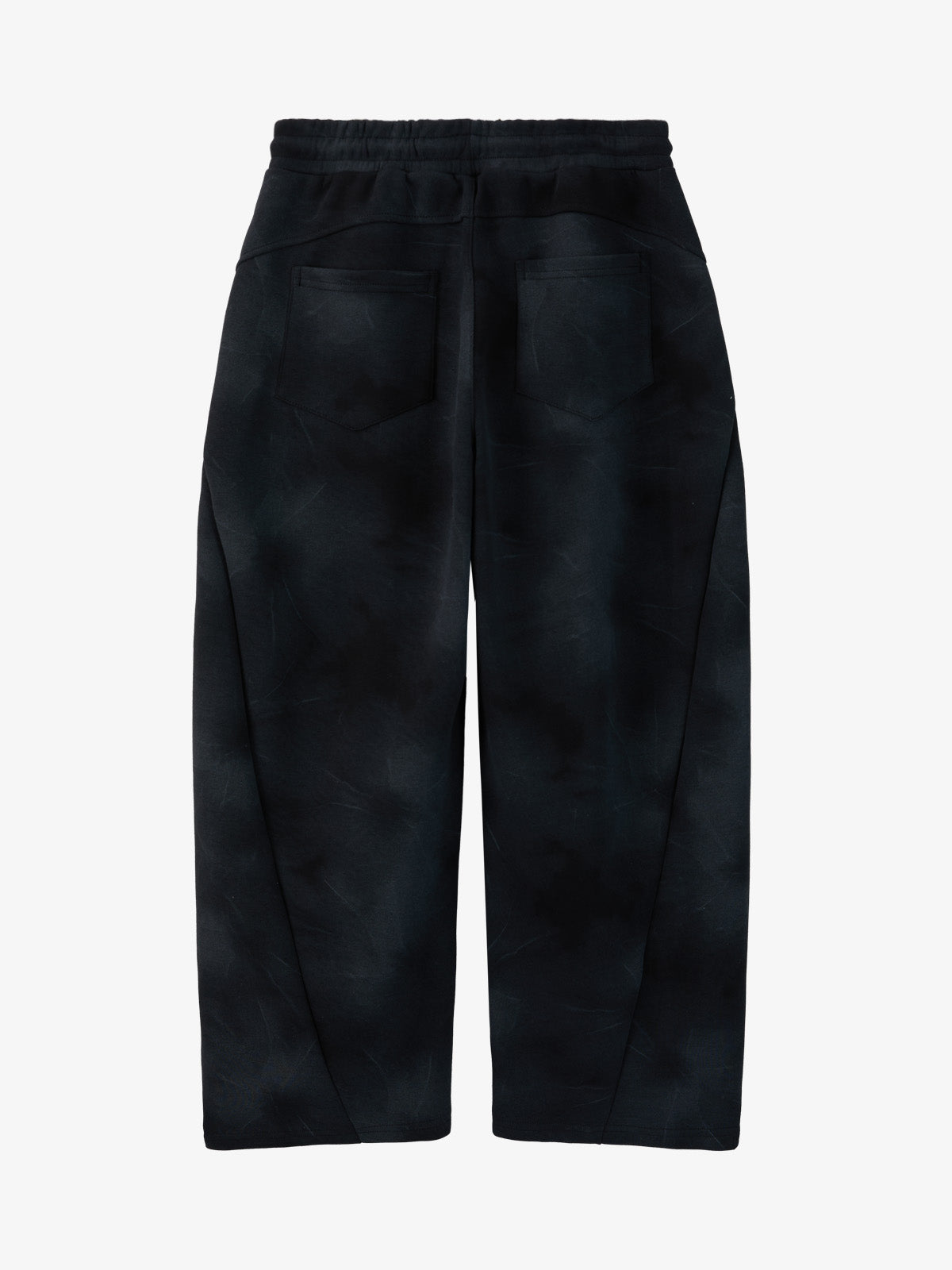 Vintage Washed Tie-Dye Zip Up Hoodie & Barrel Sweatpants Tracksuit