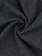 Vintage Pinstripe Pleated Wide-Leg Barrel Pants