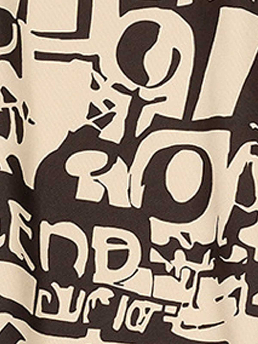 Graffiti Graphic Contrast Trim Raw Edge Sleeveless T-Shirt