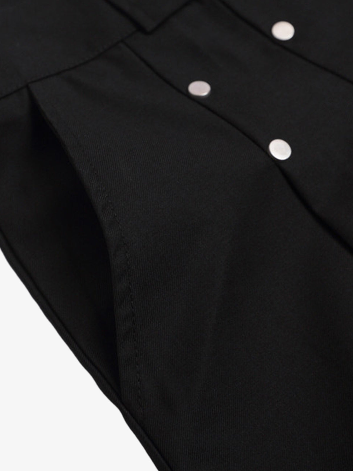Pleated Design Pendant Decoration Baggy Shorts - 2482