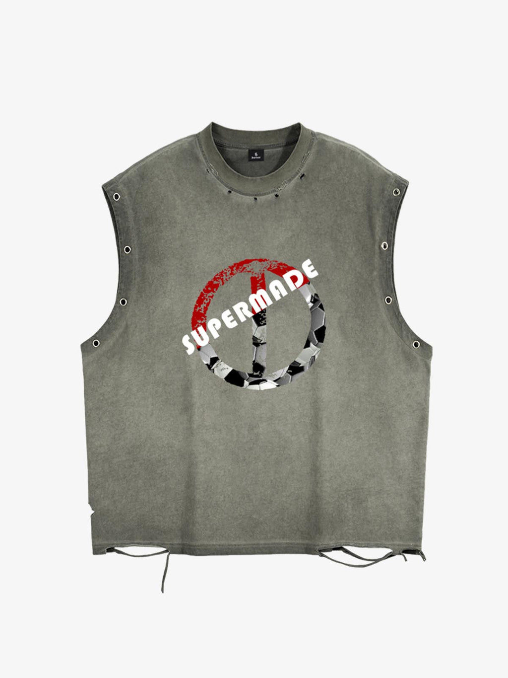 precipice Soccer Circle Graphic Sleeveless T-Shirt