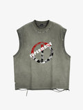 precipice Soccer Circle Graphic Sleeveless T-Shirt