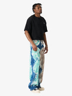 Artistic Brushstroke Hand-Painted Effect Jeans