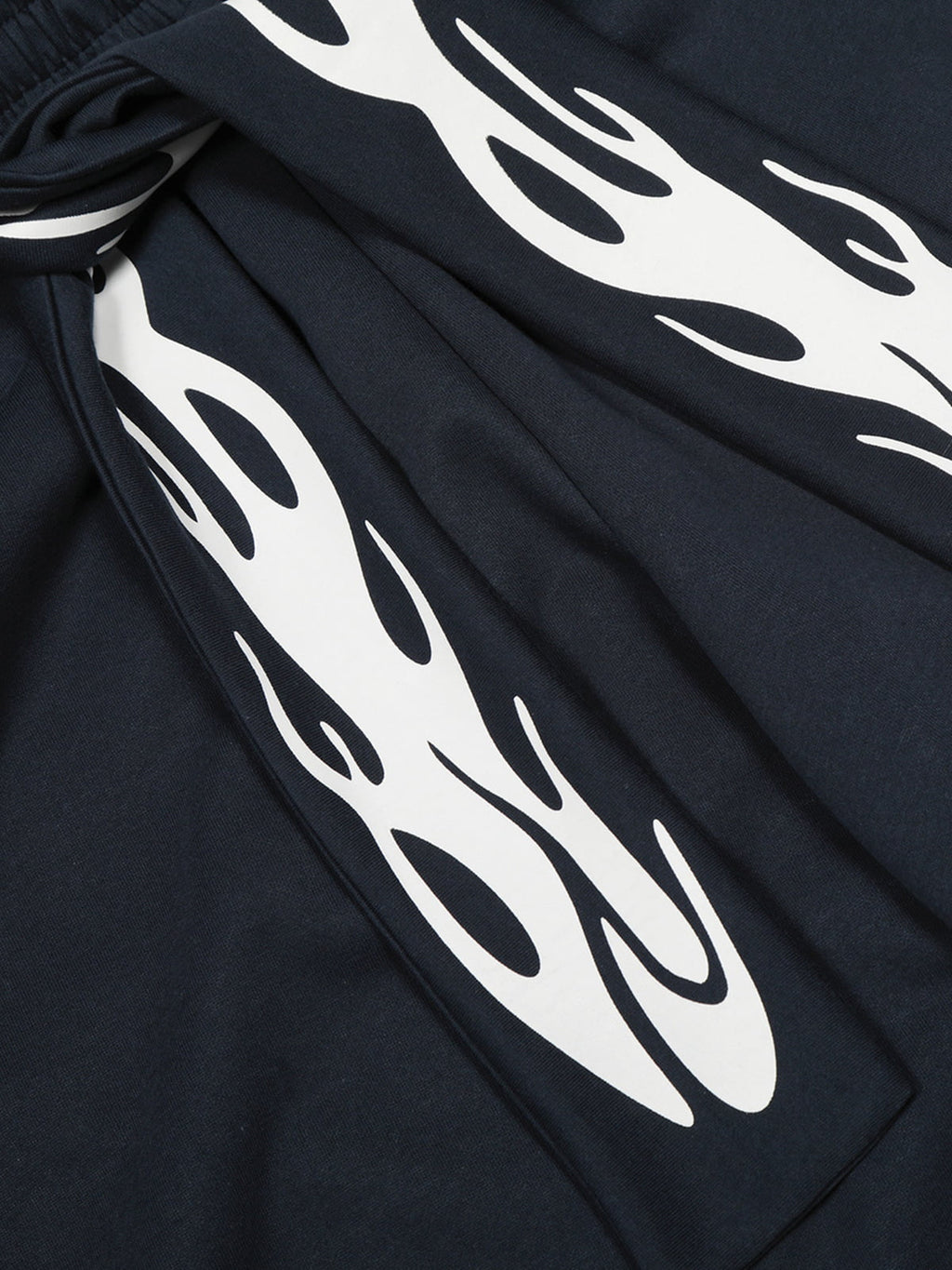 High Street Flame Print Baggy Sweatpants