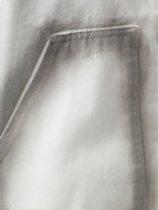 Airbrush Print Sleeveless Vest & Straight Leg Jeans Set
