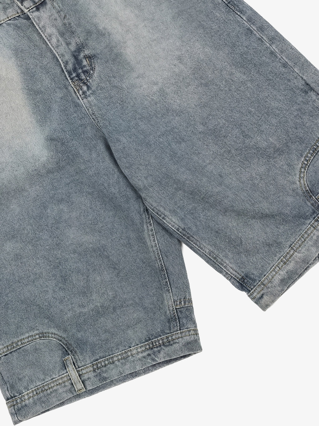 Washed Waistband Hem Jorts