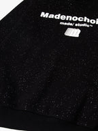 Simple Letter Print Sparking Loose Hoodie