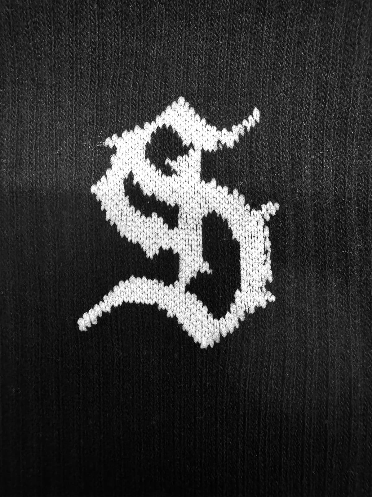 Street S Logo Design Black Socks