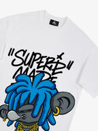 Theprecipice Graffiti Trend Blue Dreadlock Boy T-Shirt