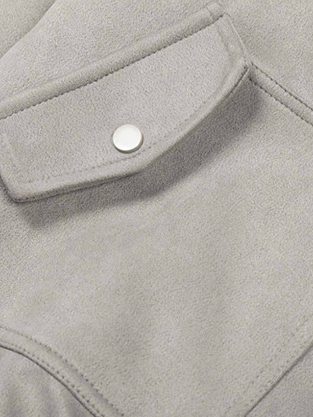 Vintage Suede Faux Fur Lined Aviator Bomber Jacket
