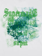 Gothic Skull Spiderweb Graphic T-Shirt