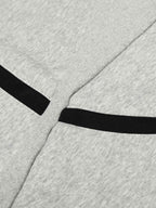 Retro Contrast Panel Drawstring Sweatpants
