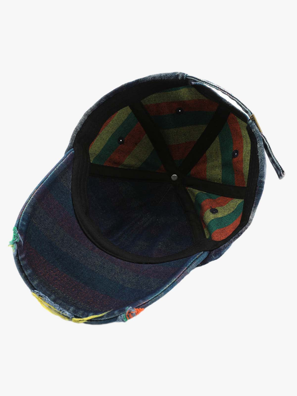 Vintage Washed Distressed Denim Baseball Cap