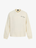 Raw Hem Clean-Fit Crew Neck Pullover