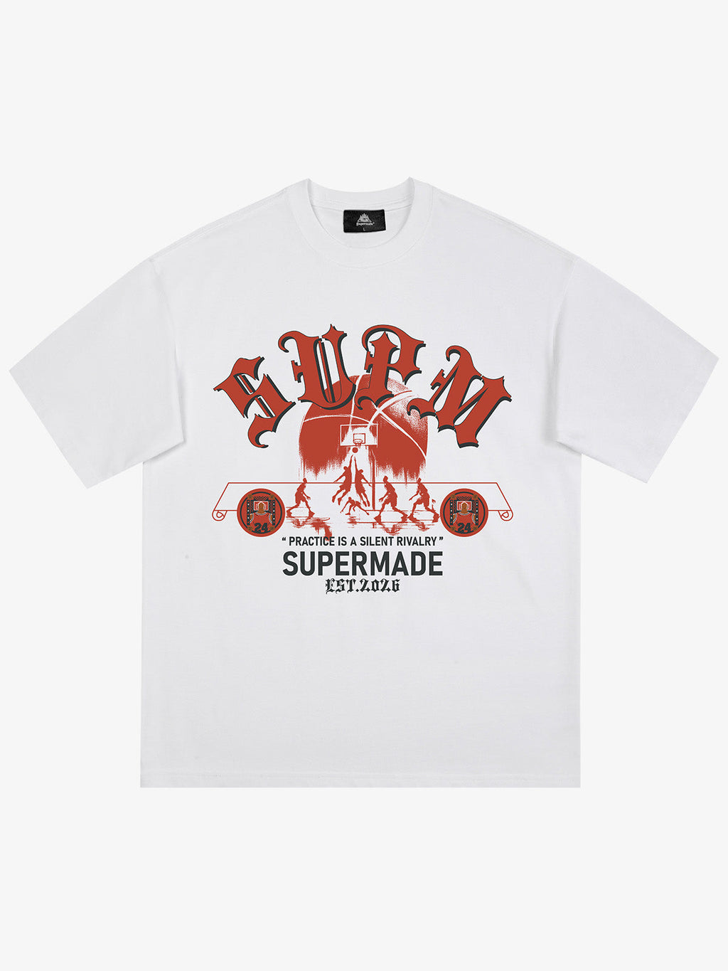 SUPM Slogan Graphic Retro Streetwear T-Shirt
